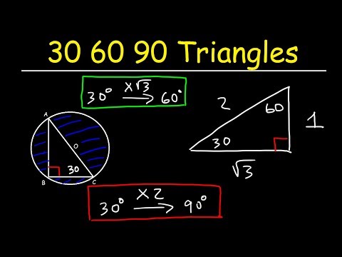 Special Right Triangles - 30 60 90 - Geometry & Trigonometry | SAT Math Video