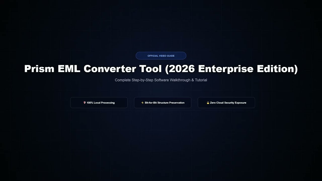 EML Converter Tool (2026 Enterprise Edition) video guide preview