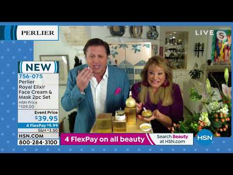 Perlier Royal Elixir Gesichtscrememaske, 2-teiliges Set