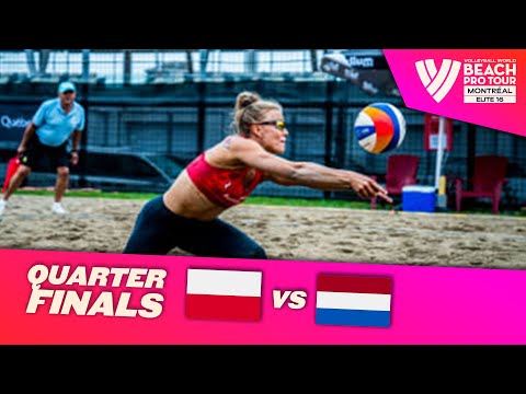 Gruszczynska/Wachowicz vs. Stam/Schoon - Quarter Finals Highlights Montréal 2023 #BeachProTour