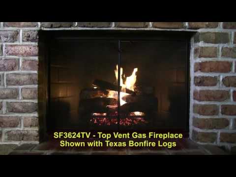 Golden Blount Texas Bonfire Vented Gas Log Set Video