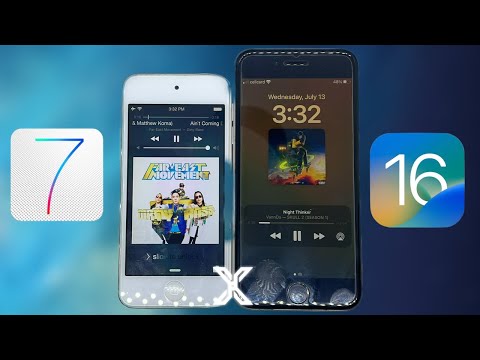 iOS 16 vs iOS 7 Music UI 🤩