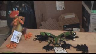 Samples of Lucky Lizards and boxes