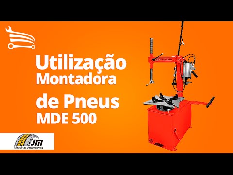 Montadora e Desmontadora de Pneus MDE-500 Trifásico 220V Vermelha JMEQUIPAMENTOS-6313 - Video