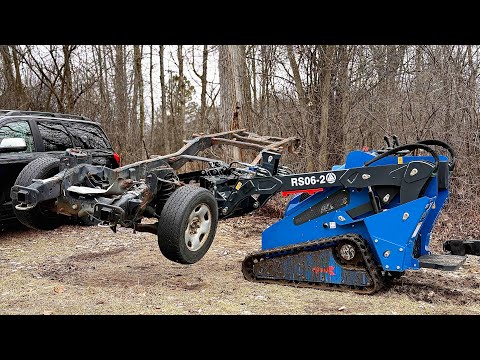 Chinese Mini Skid Steer Grapple Action - Rippa RS06-2 