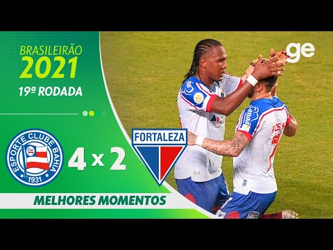 BAHIA 4 X 2 FORTALEZA | MELHORES MOMENTOS | 19ª RODADA BRASILEIRÃO 2021 | ge.globo