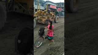 preview picture of video 'Road construction at SARTHEBARI'