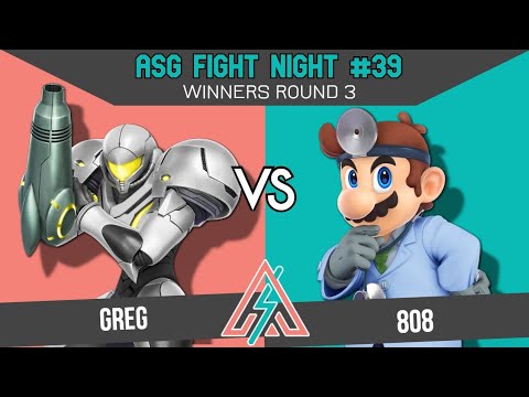 ASG 39 WINNERS ROUND 3 -  Greg (Samus) vs 808  (Steve and Dr Mario)