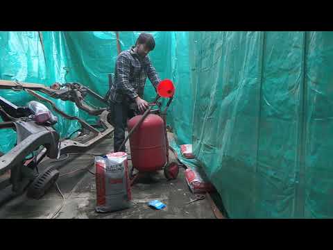 Harbor freight sand blaster description on what media to use