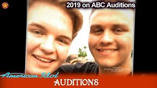 Jared Sanders firefighter &amp; a Friend of Caleb Lee Hutchinson | American Idol 2019 Auditions