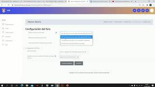 Desactivación de notificaciones Moodle
