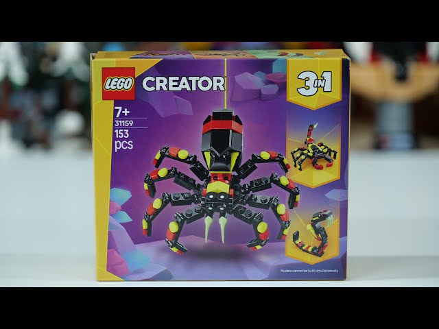 Vídeo relacionado con LEGO Creator 3 en 1 Fauna Salvaje: Araña Misteriosa, Set de Construcción Transformable en Serpiente de Juguete o Escorpión, Juego con Animales, Regalo para Niños y Niñas de 7 Años o Más 31159
