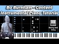 Bo Burnham - Content / Intro Piano Instrumental Tutorial on Synthesia