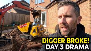 Rear Extension Excavation | Why Our Digger Failed on Day 3