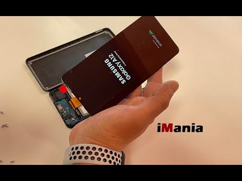 Samsung galaxy A12 sostituzione display screen replacement iMania