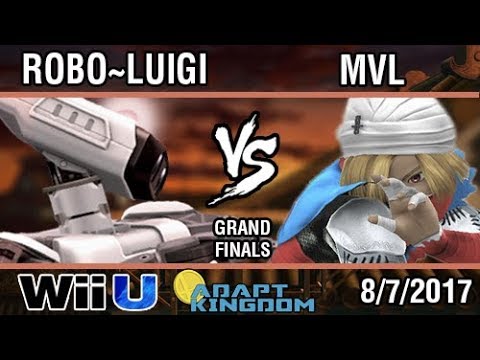 [Adapt Kingdom] Robo~Luigi (R.O.B.) vs MVL (Sheik) SSB4 Grand Finals