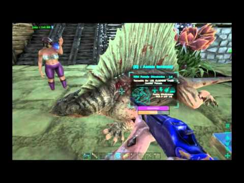 ARK  Survival Evolved tame d un dimetrodon