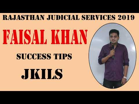 JKILS Law Institute - Faisal Khan sharing success tips