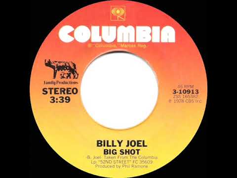 1979 HITS ARCHIVE: Big Shot - Billy Joel (stereo 45 single version)