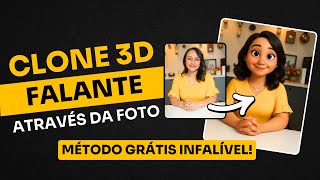 Crie seu CLONE 3D com VOZ estilo PIXAR com INTELIGÊNCIA ARTIFICIAL de GRAÇA