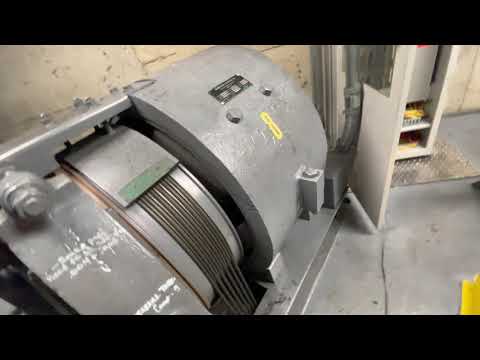 Awesome Old Haughton Gearless Traction Elevator Machine Room (1-3)