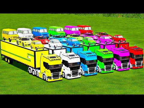 SIX COLOR OVERSIZED TRANSPORT, ROLLING & DELIVER SHEEPS WITH SCANIA TRUCKS! Farming Simulator 22