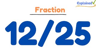 12/25 as a Decimal