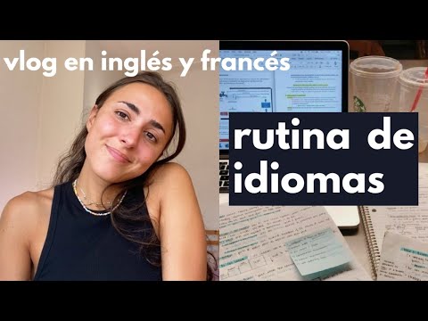 Os cuento mi rutina en inglés y en francés | rutina de idiomas actualizada ☕️