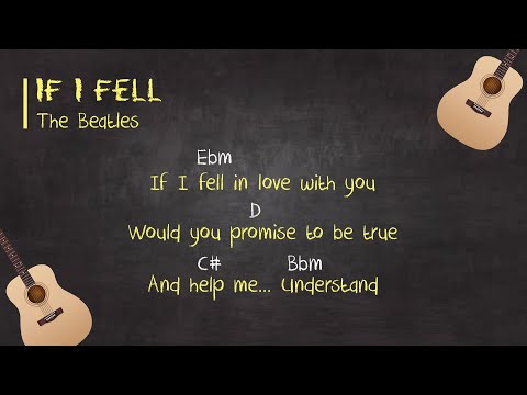 If I Fell  - The Beatles - (Perfect Guitar Chord)