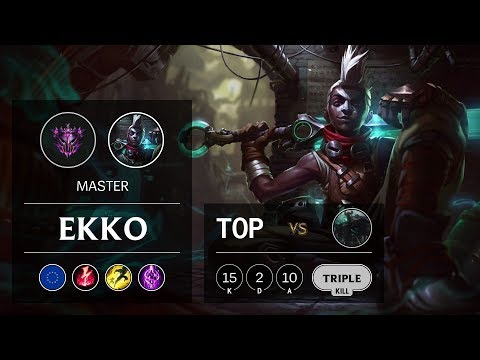 Ekko Top vs Mordekaiser - EUW Master Patch 9.13