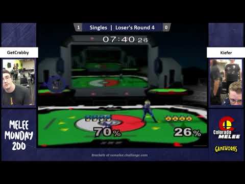 Melee Monday 200 Singles LR4 GetCrabby (Marth) Vs. Kiefer (Sheik)