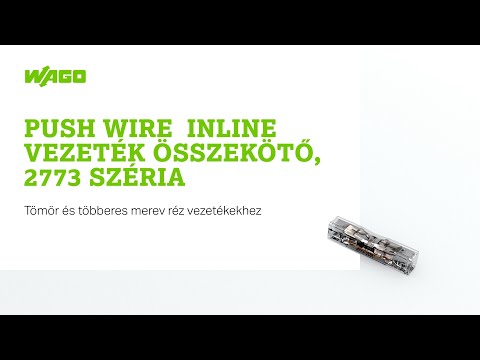 WAGO 2773 PUSH WIRE Inline vezeték összekötő