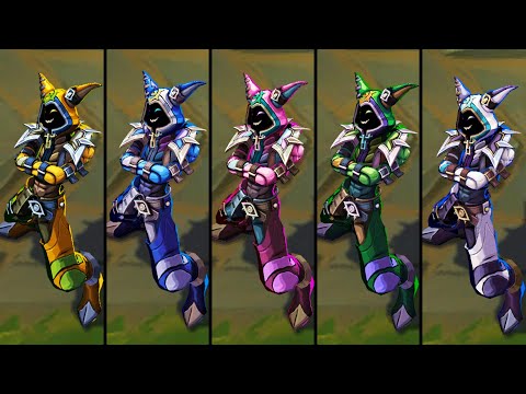 All Soul Fighter Shaco Chromas (League of Legends)