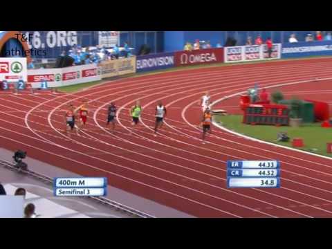 400m Men's Semifinal 3 - European Athletics Championships 2016