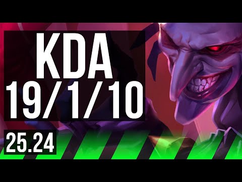 SHACO vs KAYN (JGL) | Good KDA: 19/1/10 | EUW Master | 25.24