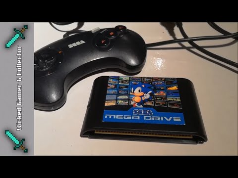Sega Genesis / Megadrive Multi Game Card / Cart / Cardridge Review / Fake China Everdrive Flashcard.