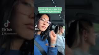 mini vlog: going to watch the demon slayer movie! 💞 #shorts