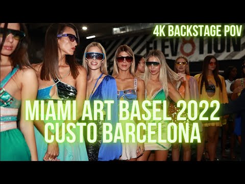 MIAMI SWIM WEEK - Art Basel 2022 - Custo Barcelona Fashion Show Backstage - 4K GoPro POV