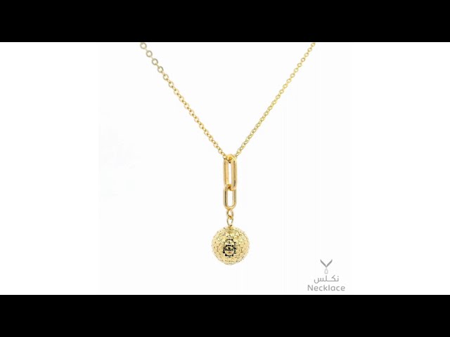 قلادة ذهب عيار 18 الأنيقة الفريدة (NC.5454)