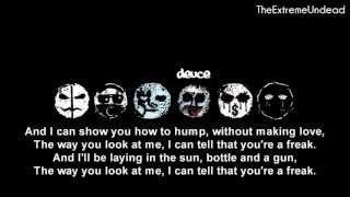 Hollywood Undead - Bottle and a Gun [Lyrics Video] [OLD VERSION]