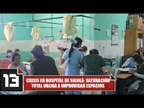 Crisis en Hospital de Sololá: Saturación total obliga a improvisar espacios