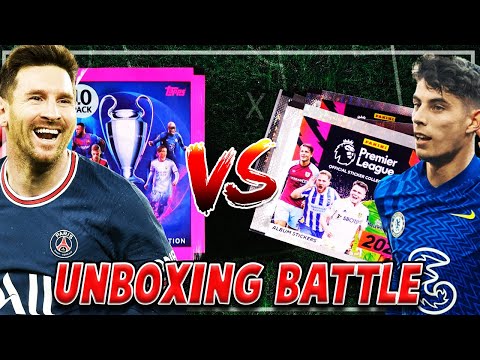 UNBOXING BATTLE 😱🔥 CHAMPIONS LEAGUE 21/22 vs PREMIER LEAGUE 2022