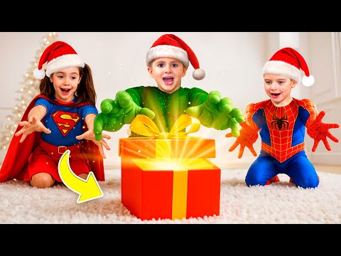 Eva and Kids turn into Superheroes and Save Christmas