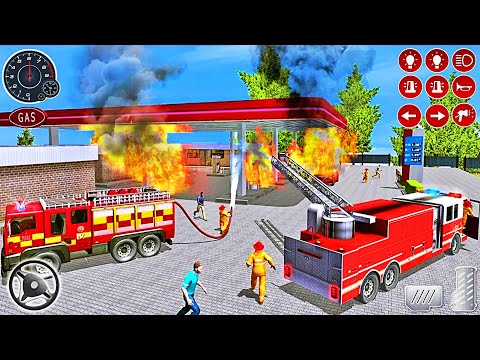 Real Fire Truck Driving Simulator 2020 - Mission: Fireman's Daily Job - Best Android Gameplay