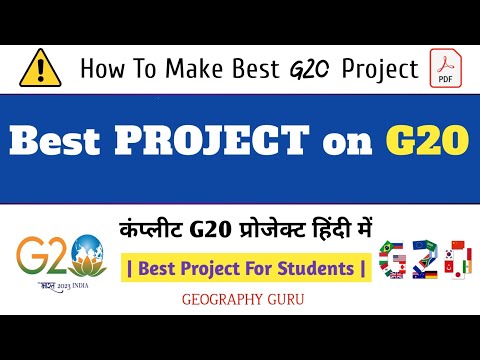 Project on G20 | How to make Best Project on G20 | G20 Par Project Kaise Banaye G20 Project in Hindi