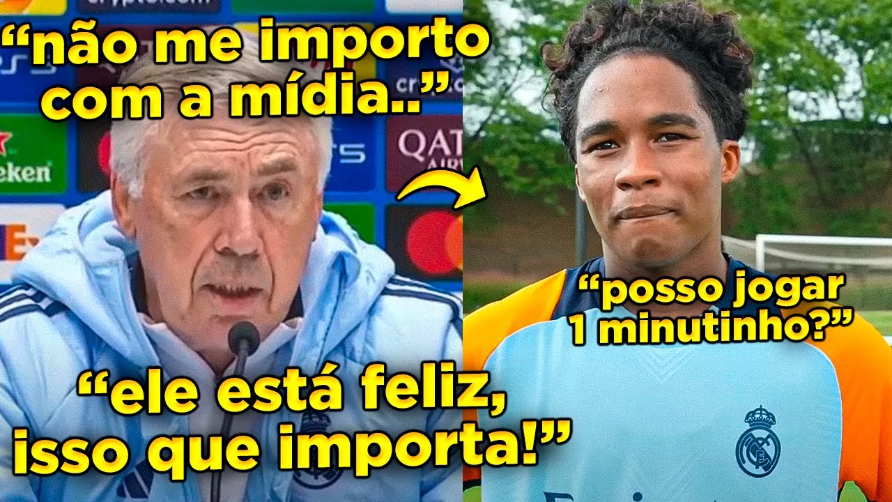 🚨COITADO DO ENDRICK! ANCELOTTI RESPONDE PERGUNTAS SOBRE ENDRICK E SITUAÇÃO CONTINUA TENSA!