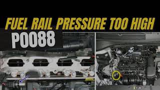 Fault code P0088: Fuel rail / system pressure - too high - Auto 24 cards