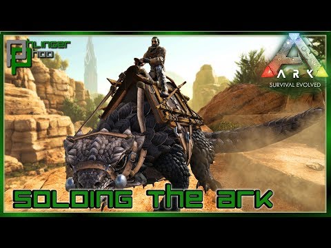 HUNTING FOR RESOURCES - THORNY DRAGON TAMING Soloing the Ark S5E20