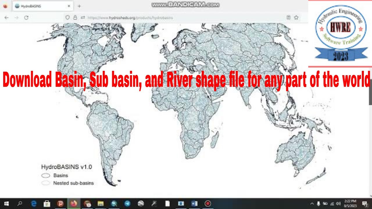 How to Download Basin, Sub basin, and River shape file for any part of the world?