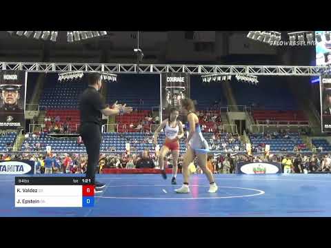 94 Lbs Quarterfinal - Katey Valdez, Colorado Vs Jordan Epstein, Georgia 7520